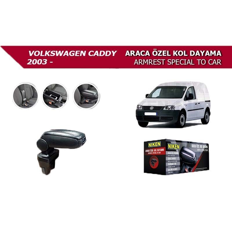 Niken Volkswagen Caddy 2003+ Uyumlu Yedek Parça Araca Özel Kol Dayama Siyah