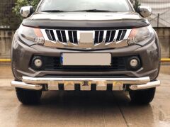 Nissan Navara 2006+ Off Road Krom Ön Koruma Ön Tampon Koruma Demiri Krom Glocity AQM4WD