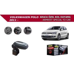 Niken Volkswagen Polo 2011+ Uyumlu Yedek Parça Araca Özel Kol Dayama Siyah