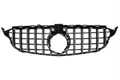 Mercedes W205 C Serisi 2019+ Uyumlu Panjur Gtr Gri/Krom