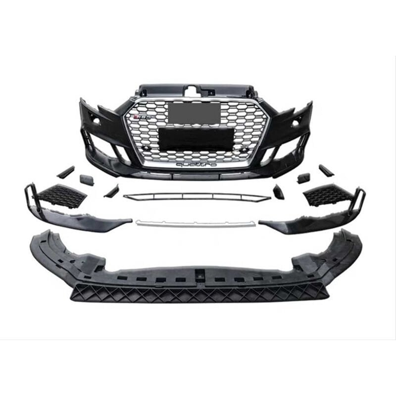 Audi A3 2016-2020 Rs3 Ön Tampon Panjur Seti- Hatchback (8v Makyajlı Kasa)