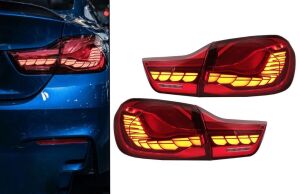 Bmw 4 Serisi F32 F33 F36 M4 F82 F83 (2014-2019) Uyumlu Yedek Parça Dinamik Sıralı Kayar Ledli Stop