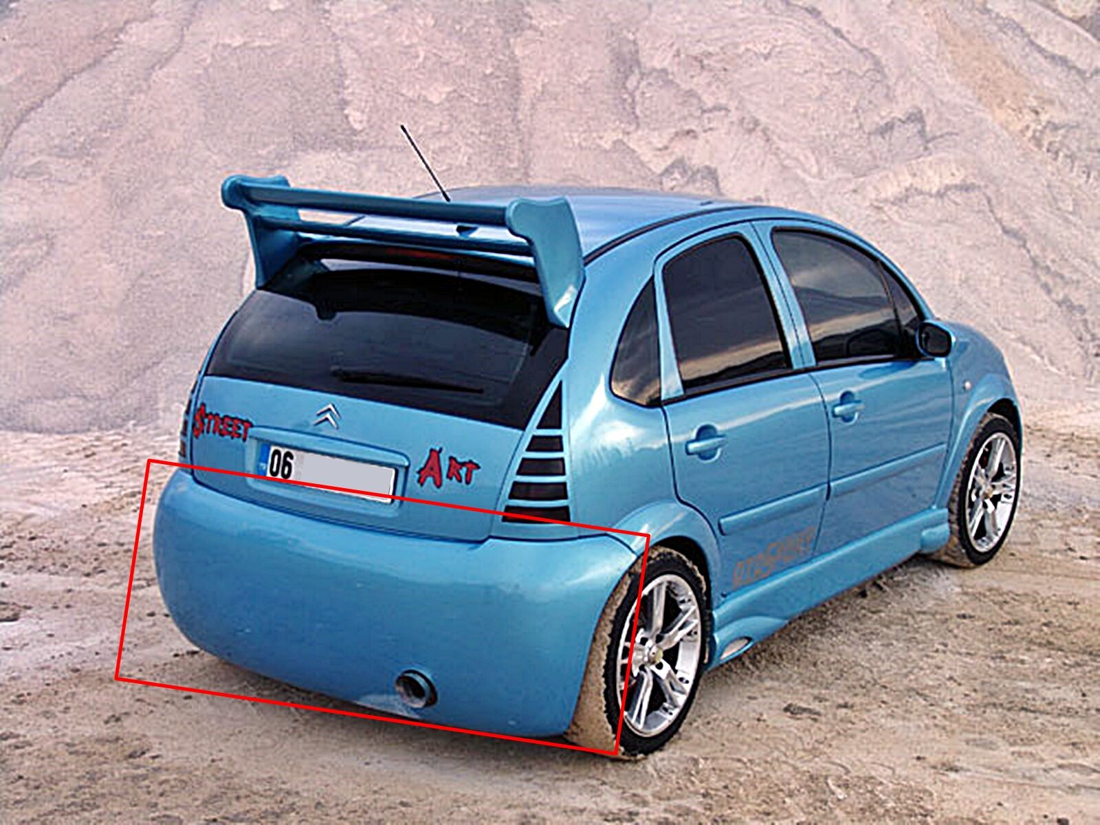 Citroen C3 Balon Arka Tampon