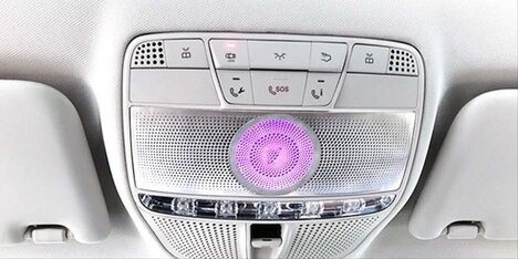 Mercedes W213 E Serisi 2016-2017 Uyumlu Yedek Parça 64 Renk Tavan Ambiyans ve Hoparlör Set (2 Hoparlör İçerir)