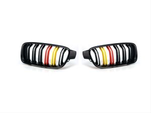 Bmw 3 Serisi F30 2012-2018 İçin Uyumlu Yedek Parça M3 Görünüm Böbrek Çift Çizgi Panjur Alman Renk