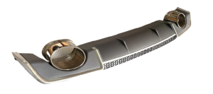 Audi A3 RS3 2013-2016 Uyumlu Yedek Parça  Sedan Difüzör