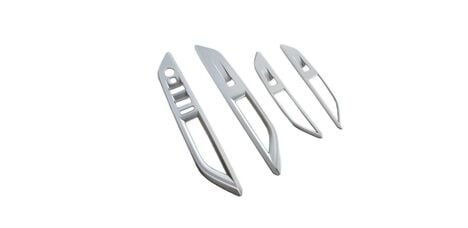 Peugeot 3008 2016+ Kapı Kolçak Kaplaması Silver