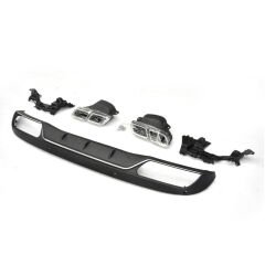 Mercedes C Class W205 2014-2018 Uyumlu Sedan Difüzör Krom