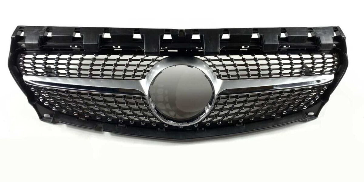 Mercedes W117 2016-2018 Uyumlu Yedek Parça CLA Diamond Panjur Gri