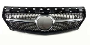 Mercedes W117 2016-2018 Uyumlu Yedek Parça CLA Diamond Panjur Gri