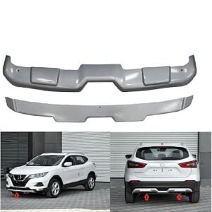 Nissan Qashqai 2017+ Uyumlu Yedek Parça Ön-Arka U Model Difüzör (Plastik)