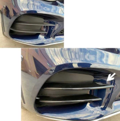 Mercedes W205 2019+ Uyumlu Sis Kaşları 4 Parça (Sis Bıçakları) (Piano Black)