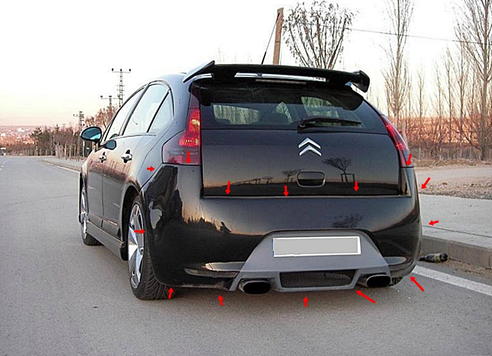 Citroen C4 Arka Tampon