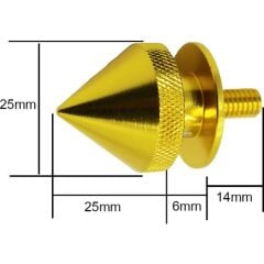 Jdm Sivri Renkli Tampon Tutucu Lastik Sarı