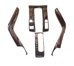 Honda Civic Fc5 2016-2020 Vites Konsol Kaplama Full Set - Piano Black