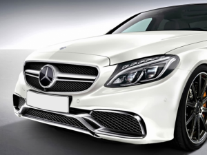 Mercedes C-Class Uyumlu Yedek Parça W205 İçin Uyumlu 2014-2018 C63 Dizayn Gri Panjur