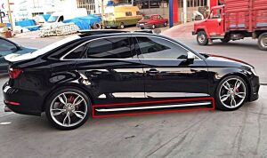 Audi A3 Uyumlu Yedek Parça Sedan Sline Marşpiyel Çıtası