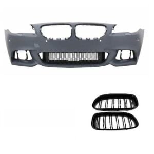 Bmw 5 Serisi F10 Uyumlu Yedek Parça LCI  2014-2016 M Tech Ön Tampon+ Panjur