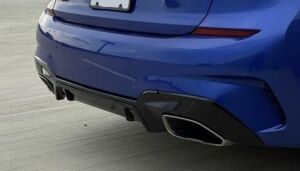 Bmw G20 2019+ Uyumlu Yedek Parça Difüzör ve Krom Egzoz Seti M-Sport