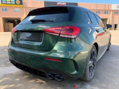 Mercedes A45 W177 HB 2019+ Uyumlu Difüzör & Siyah Egzoz Seti