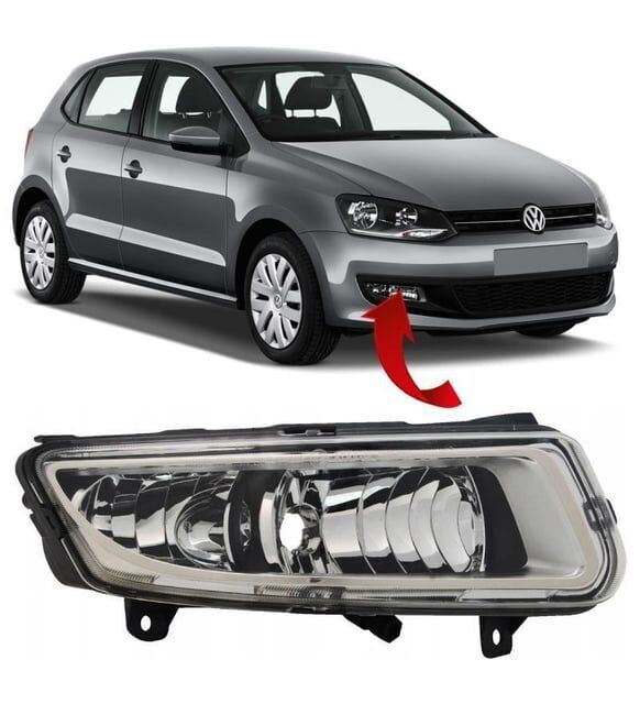 Volkswagen Polo 2009-2015 Tek Duylu Uyumlu Yedek Parça Sis Farı Sağ