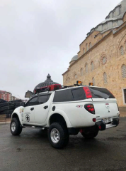 Mitsubishi L200 2008-2014 Stop Çerçeve Kaplama Siyah