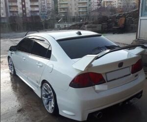 Honda Civic Uyumlu Yedek Parça FD6 2006-2012 İçin Uyumlu Typer Spoiler (Boyasız)