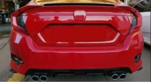 Honda Civic Uyumlu Yedek Parça FC5 2016-2020 İçin Uyumlu Difüzör 4 Egzoz Paiano Black