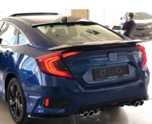 Honda Civic Uyumlu Yedek Parça FC5 2016-2020 İçin Uyumlu Difüzör 4 Egzoz Paiano Black