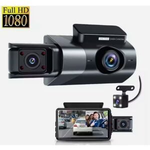 3 Kameralı Araç İçi Güvenlik Kamerası Wifi li