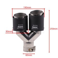 Akrapovic Sağ Sol Çift Çıkış Karbon Egzoz Ucu Rpl 60x90mm