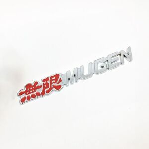 Mugen Kırmızı Krom Çamurluk ve Bagaj Logosu