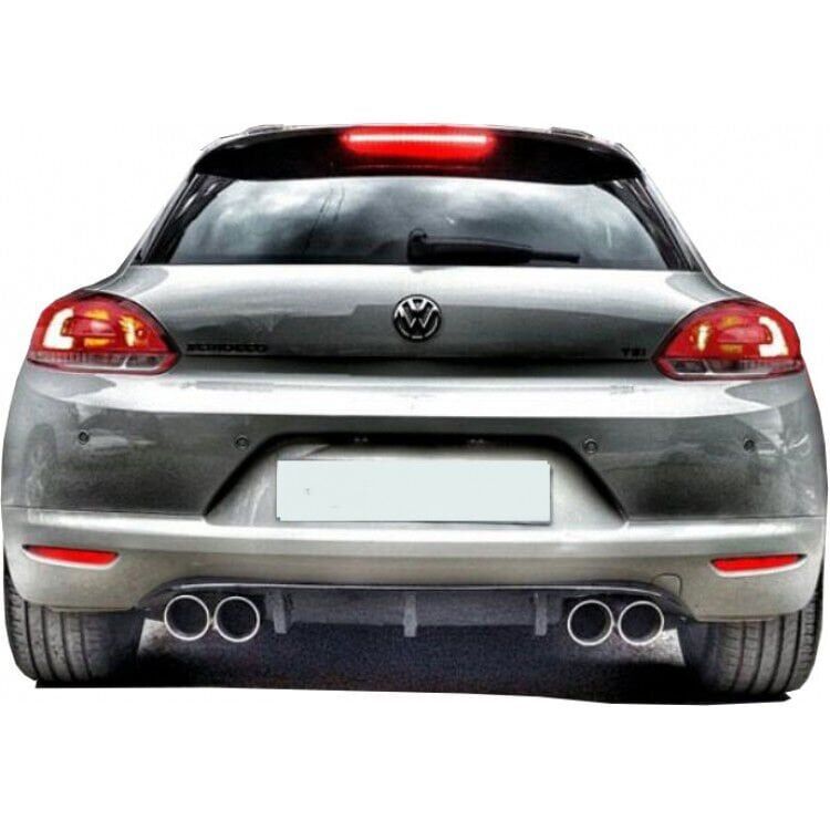 Volkswagen Scirocco 2009 - 2014 Uyumlu Yedek Parça Sağ Sol Çift Çıkış Difüzör (Plastik)