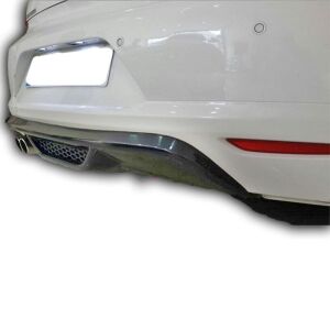 Volkswagen Scirocco Uyumlu Yedek Parça R Izgaralı Soldan Çift Çıkışlı Difüzör (Plastik)