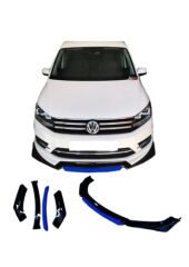 Üniversal 4 Parça Flaplı Ön Lip Piano Black ABS / (FC5 - MAVİ)