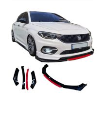 Üniversal 4 Parça Flaplı Ön Lip Piano Black ABS / (FC5 - MAVİ)