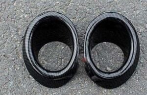 Honda Civic FC5 Uyumlu Yedek Parça 2016-2020 İçin Uyumlu Ön Sis Kaş- Halka Kaplaması Karbon