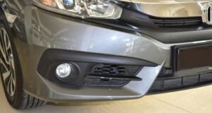 Honda Civic FC5 Uyumlu Yedek Parça 2016-2020 İçin Uyumlu Ön Sisi Orta Çita Piano Black