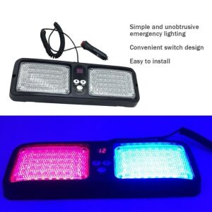 12 Modlu Kırmızı Mavi Çakmaklık Girişli Güneşlik Led Çakar Lamba