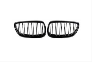 Bmw E92 2006-2009 Uyumlu Yedek Parça M3 Böbrek Çift Çizgi Panjur Piano Black