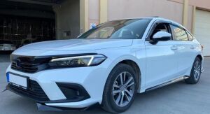 Honda Civic FE1 Uyumlu Yedek Parça 2022 İçin Uyumlu Aero Marşpiyel- Piano Black