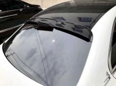 Mercedes W205 2015-2021  Uyumlu Cam Üstü Spoiler Parlak Siyah