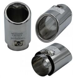 Volkswagen Golf Uyumlu Yedek Parça Vidalı DBL Krom Egzoz Ucu 100-001