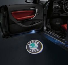 Skoda Kapı Altı Delmeli Hayalet Logo