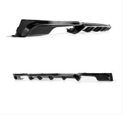 Bmw 3 Serisi F30 2012-2018 M Difüzör Çift Çıkış Kalın - Piano Black