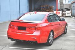 Bmw 3 Serisi F30 2012-2018 M Difüzör Çift Çıkış Kalın - Piano Black