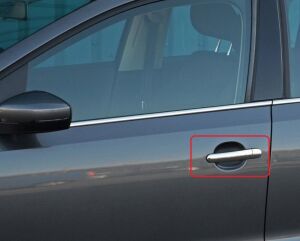 Volkswagen Polo 2009 - 2017 Uyumlu Yedek Parça Krom Kapı Paslanmaz Çelik 4 Kapı