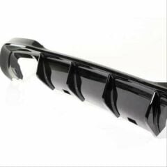 Volkswagen Golf 8 R Difüzör (Piano Black) - 4 Egzoz (Life,Style,İmpression Paket İçin)