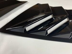 Ford Mustang  Uyumlu Yedek Parça  2015-2020 Kelebek Cam Kaplama - Piano Black