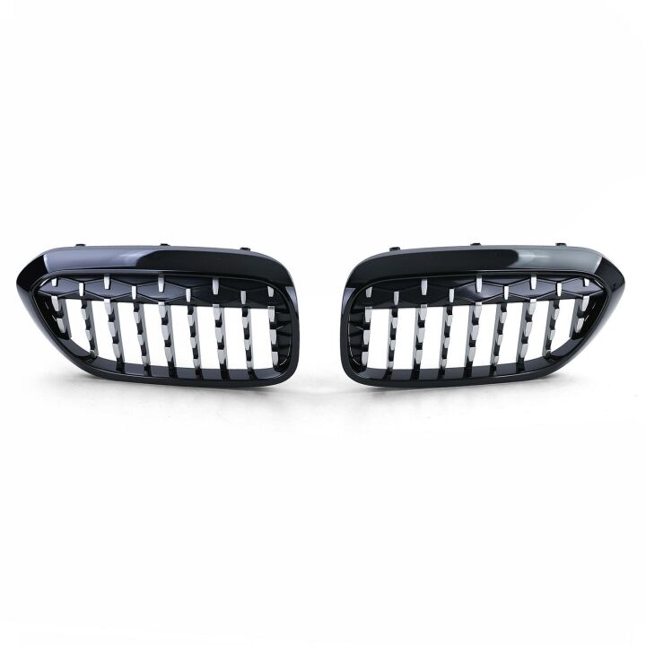 Bmw 5 Serisi G30 2017+ Diamond Böbrek - Piano Siyah